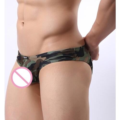 Hot Sale 2017 Man Camouflage Briefs Mens Underwear Shorts Sexy Underpants Men Panties Trunks For Men Bikini Shorts Calzoncillos