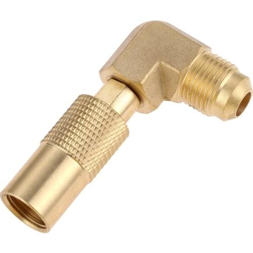 Brass Elbow Adapter 3/8" Male BBQ Grill Flare Propane Adapter Conversion Fitting for 17" 22 "Blackstone Tabletop Camping Grill