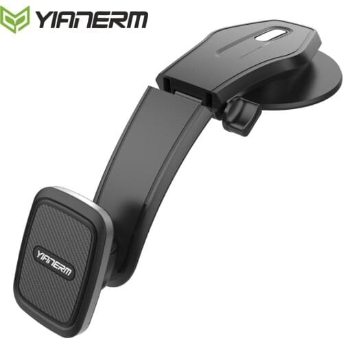 Yianerm Magnet Car Phone Holder Don't block the sight Dash Mount in Car Adjustable Magnetic Stand For iPhone Xs Max Samsung S9