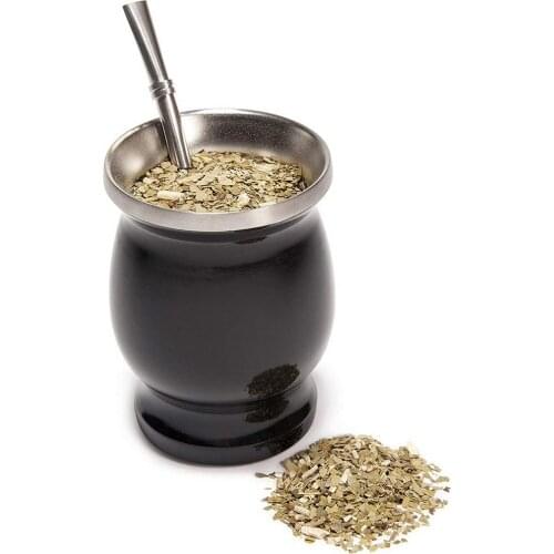 Yerba Mate Gourd Set Double-Wall Stainless Steel Mate Tea Cup 230ML Easy Clean with Yerba Mate Straw High Quality Tea Cup Set