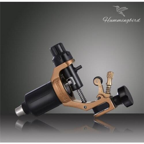 TOP Original Hummingbird brown color Gen 1 Rotary tattoo machine swiss motor liner shader for cord free shipping
