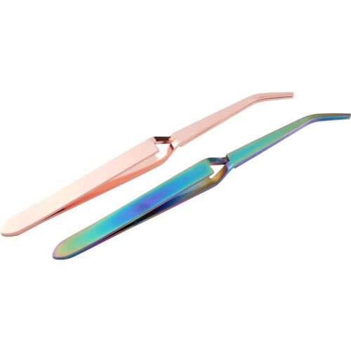 Nail Art Shaping Clip Stainless Steel Tweezers Manicure Tools X-Type Shaping Tweezer Nipper Picking Up Rhinestone Nail Art Tools