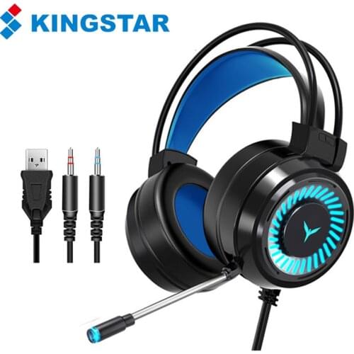 KINGSTAR Professional Gaming Headset Surround Sound Gamer Game Headphones With Microphone Deep Bass Earphones For PC XBox