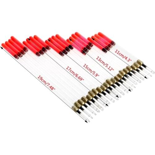 Clear Waggler Fishing Floats Floating Stem Tubes Kits Tackle Accessories Set New