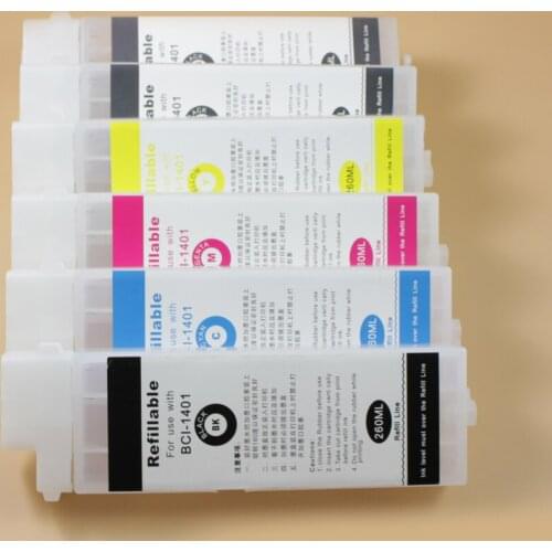 DGYCJLFP 6pcs/lot 260ml Empty refillable ink cartridge for Canon IPF 680 685 770 780 785 printer with PFI 107 chip