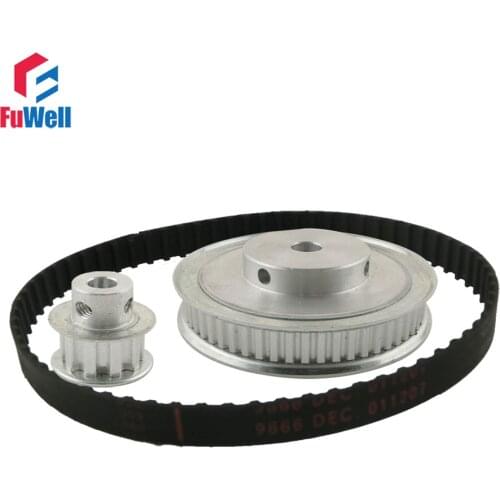 XL Reduction 1:6/6:1 10T 60T Timing Pulley Gear Set Shaft Center Distance 100mm for Engraving Machine Timing Belt Pulley Kit