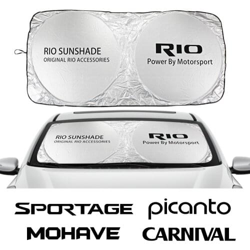 Car Windshield Sunshade Cover For Kia CARENS CARNIVAL CERATO K5 MOHAVE NIRO PICANTO RIO SELTOS SPORTAGE STINGER VENGA Parasol