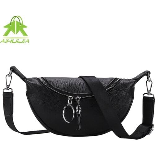 Fashion Genuine Leather Saddle Bag Womens Shoulder Bags Luxury Design Messenger Bag 2021 New Solid Color Travel Women Handbag