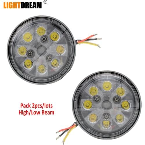 Par36 24W LED Cab/Fender/Hood Light - Hi/Lo Beam For John Deere 2520, 3020, 3120, 4020, 4320, 4520, 4620 Tractor+ RE10962