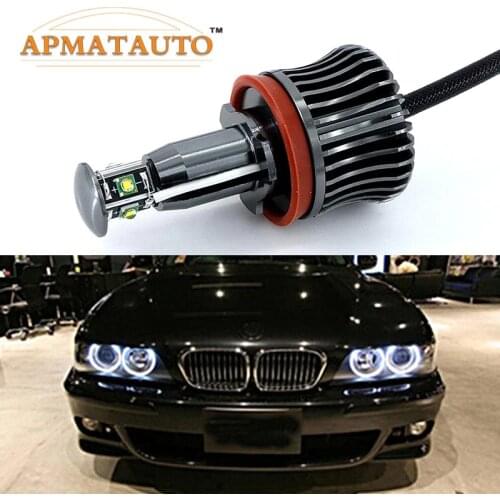 2x H8 Error Free 40W 2400lm XPE Chips LED Angel Eye Marker Lights Bulbs For BMW E60 E61 E70 E71 E90 E92 E93 X5 X6 Z4 M3
