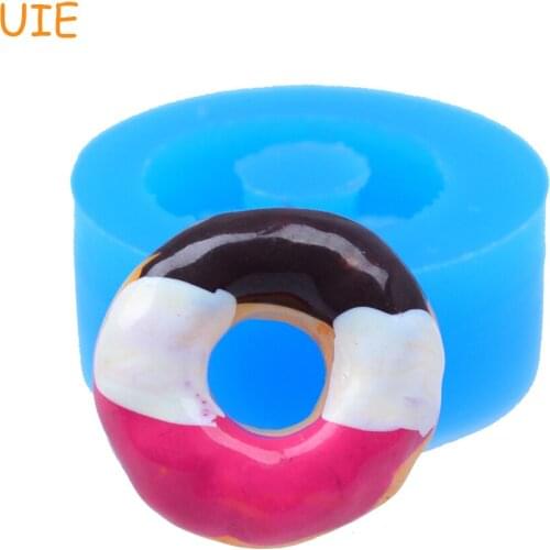 TYL053U 19.7mm Donut / Doughnut Flexible Silicone Mold - Dessert, Fondant, Cake Decorating, Chocolate, Candy, Resin Clay