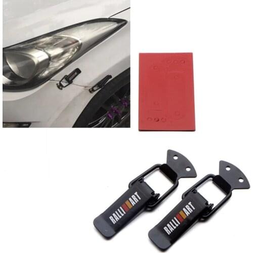 Big Size Universal Bumper Durable Security Hook Lock Clip Kit Clip Hasp For Racing Car Truck Hood Quick Release Fastener Auto