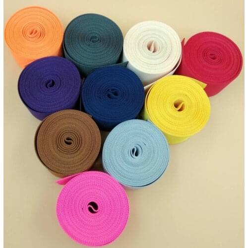 High Quality Bright Colorful Nylon Webbing 12 Colors 50mm Width 10 Yards For Bag Outdoor Strong Belt DIY Sewing Accessories