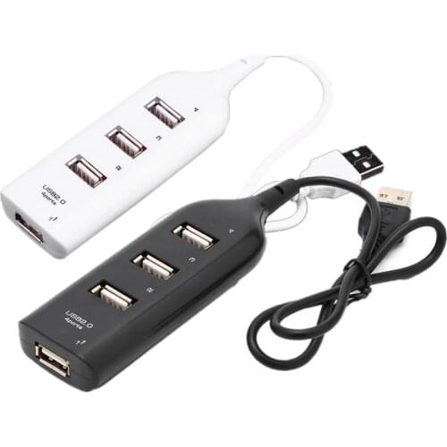4 Port USB HUB 2.0 High Speed Splitter Adapter Multi Expansion Cable Adapter Port Portable For Desktop Laptop PC Windows Laptop