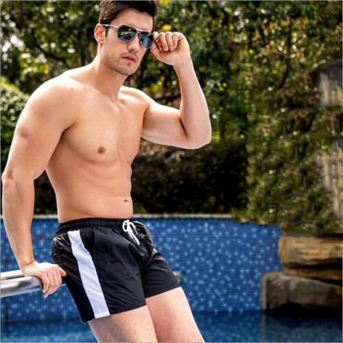 WD950 sexy men beach shorts panties swimwear sunga board swim trunk boxer shorts men swimsuits fitness leisure shorts bottoms