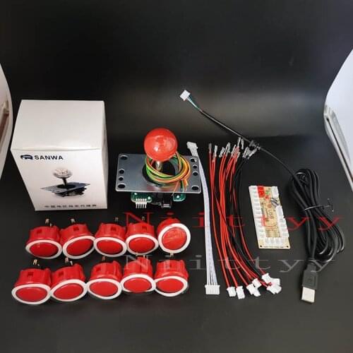 Japan Original Sanwa JLF-TP-8YT Joystick Zero Delay Arcade DIY Kit USB Encoder To PC PS3 For arcade mame