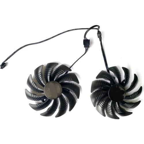 2PCS 87MM T129215SU PLD09210S12HH 4PIN GPU Cooler Fan For Gigabyte RTX2070 GTX1660Ti GTX 1650 RTX 2060 2070 Card Cooling Fans