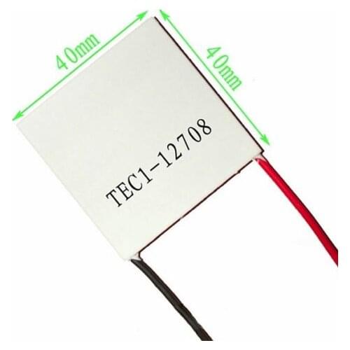 2 PCS TEC1-12708 Heatsink Thermoelectric Cooler Cooling Peltier Plate Module