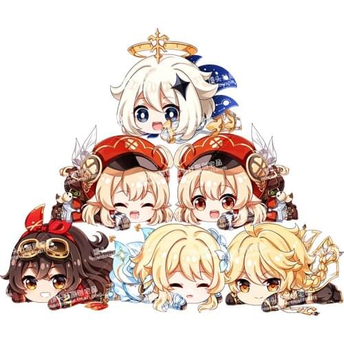 45cm PROJECT Plush Toys Plush Doll Car Cushion Office Cushion Animation Surrounding Birthday Present Kawaii Toys Paimon Amber