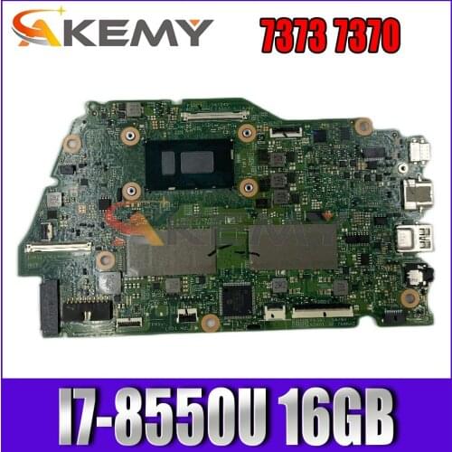 Akemy I7-8550U 16GB FOR Dell Inspiron 7373 7370 Laptop Motherboard 16839-1 Y5HR3 CN-0RR26G RR26G Mainboard 100% tested