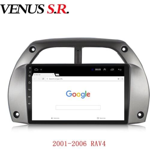 VenusSR Android 9.1 Car DVD Player GPS Navigation Multimedia For Toyota RAV4 2001-2006 radio car stereo BT WIFI