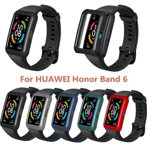 Case For Honor Band 6 Smart Bracelet, Hard PC Protector Slim Shock-Proof Cover All-Around Protective Bumper Shell For Honor Band