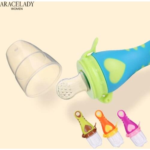 Baby Nipple Fresh Food Nibbler Baby Pacifiers Feeder Kid Fruit Feeding Silicone Nipple Safe Supplies Nipple Teat Pacifier Bottle