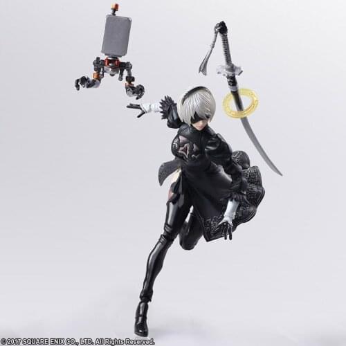 Game NieR Automata YoRHa No. 2 Type B 2B Cartoon Articulated Action Figure Model Toys for Kids Gift