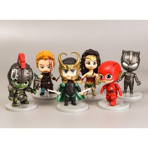 Disney Marvel Spiderman Avengers Loki Laufeyson God of Evil Wonder Woman Anime Model Collection Action Figure Toys Doll