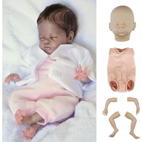 16 Inch Reborn Kit Soft Touch Vinyl Newborn Baby Doll DIY Blank Doll Kit Unpainted Unfinished Doll Parts Bebe Boneca Reborn Kit