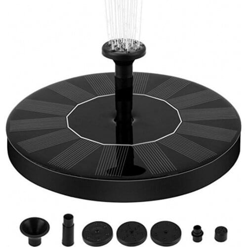 Round Solar Fountain Floating Water Fountain Fontaine For Garden Decoration Solar Fontein Pool Pond Waterfall