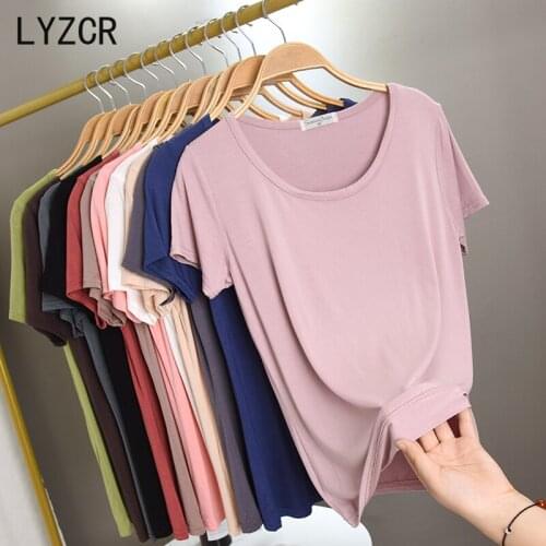 Summer T Shirt Women Best Frineds Solid O-neck Womens Shirt Short Sleeve Modal T-shirts for Women Casual Slim Woman Tshirts