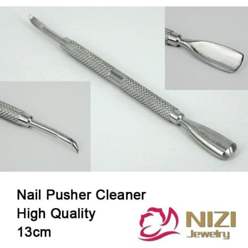 Nail Pusher Spoon 13mm 1 pc Stainless Steel Cuticle Pusher Manicure Pedicure Care Cleaner Tools Cuticle Remover