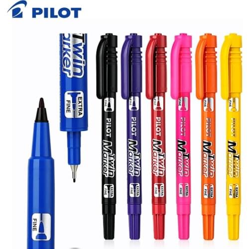 1Pcs Pilot SCA-TM CD Marker Twin Marker 2 Tips Permanent Colorful Retail Double-head Oily Pen