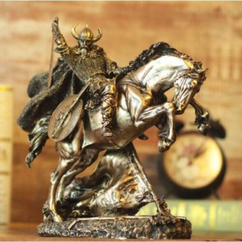 Medieval knight armor model vintage Roman armor warrior creative bar up craft knighthood horse decoration Crafts Arts