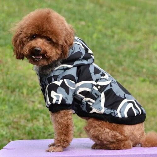 Dog Autumn Winter Costume Fashion Pet Dogs Warm Jacket Coat Comfort Cotton Puppy Hoodie Clothes Pets Clothing Outfits