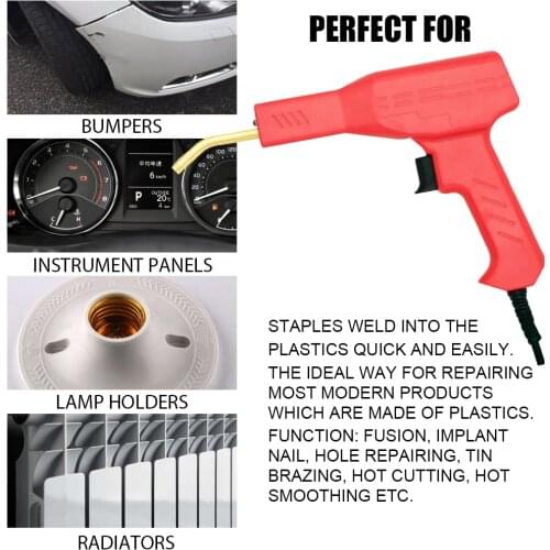 Handy Plastics Welder Garage Tools Hot Staplers Machine Staple PVC Repairing Car Bumper Repairing Hot Stapler Welding Tool