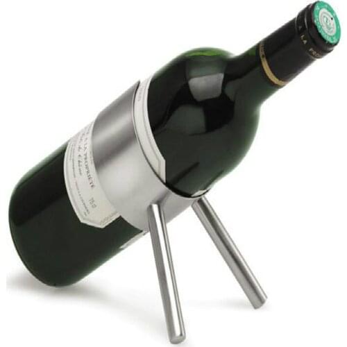 Bar Supplies Small Steel Gun Wine Rack Stainless Steel Red Wine Beer Wine Holder Household Wine Bottle Rack Accessories