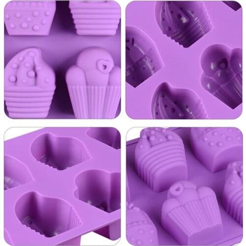 C5AD 8 Cavity Silicone Mold for Baking Chocolate Mousse Cake Ice Cream French Dessert Pastry Mould 3D Decorating Tools
