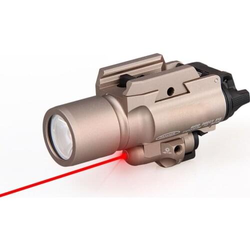 TRIJICON High Quality tactical weapon light X400 Flashlight With Red Laser Sight HS15-0036