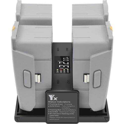 Charging Hub For Dji Mavic Air 2 Accessories Drone Lipo Battery 4 In 1 Charger Station Spare Parts With Digital Screen