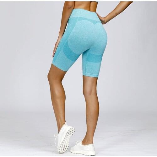 SALSPOR Women Yoga Shorts Sport Seamless Casual Push Up Peach Gym ShortsTrainning Running Female Shorts Sportwear Clothes