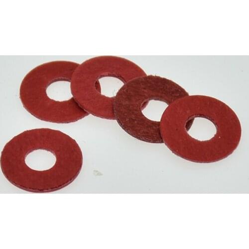 100/50Pcs M2 M2.5 M3 M4 M5 M6 M8 M10 Steel Flat Pad Insulation Washers Red Paper Meson Gasket Spacer Insulating Spacers
