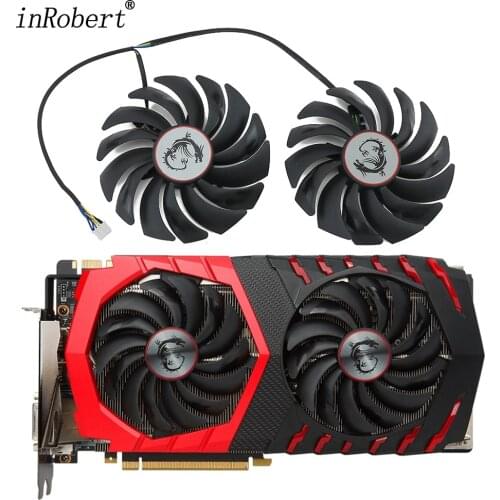 PLD10010S12HH DC12V 0.40A 4PIN FOR MSI RX470 480 570 580 GTX1080Ti 1080 1070 1060 GAMING Graphics Card Cooler Fan PLD10010B12HH