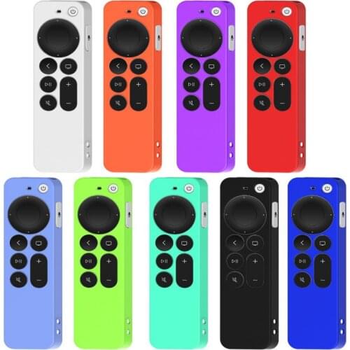 2021 Remote Slicone Cover Case For 2021 Apple TV 4 Remote Control Covers TV Remote Case Silicone Soft Protective Skin Case