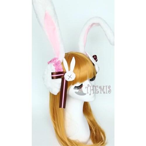 Athemis cosplay Anime cute Rabbit ears Headband custom made High Quality