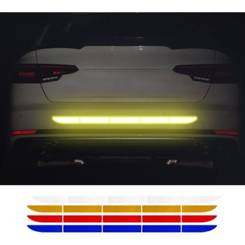 Car Accessories 35" Exterior Reflective Strip Warning Safety Reflector Sticker Car Reflect Road Safety Tape Cycling Accessories