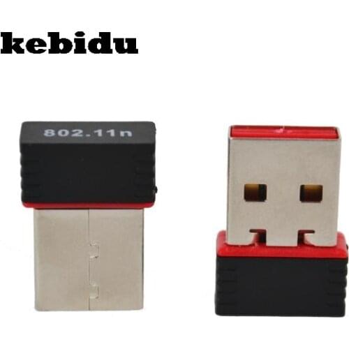 Kebidu USB 2.0 WiFi Wireless Adapter 150M Network LAN Card Mini 150Mbps 802.11 ngb MT7601 for PC laptop