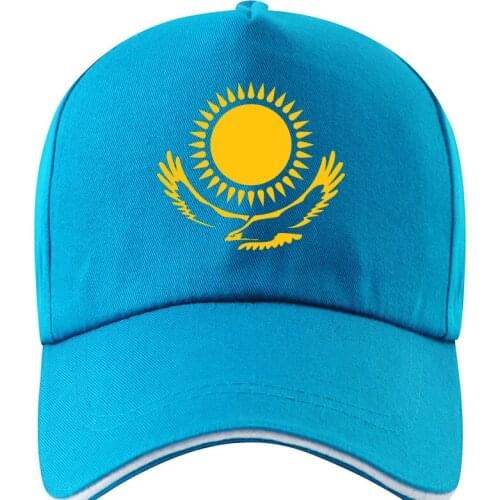 Kazakhstan Men Women Adjustable Diy Free Custom Made Name Kaz Baseball Cap Cool Summer Mesh Net Sun Hat Text Photo Print Cap