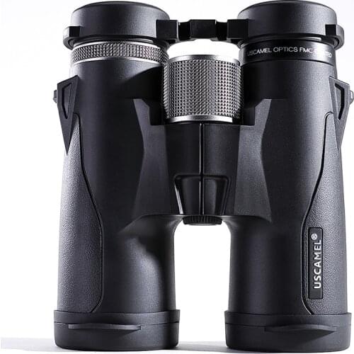 High-power HD Outdoor Binoculars 8/10X42 BAK4 Zoom USCAMEL Telescope Waterproof Nitrogen Filled Night vision for Hunting Hiking